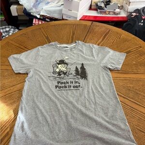 The Landmark Peoject Gray Graphic Tee with Outdoor Print